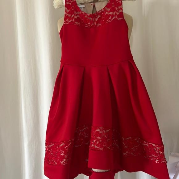 Bonnie Jean Christmas dress size 10 - Picture 1 of 5